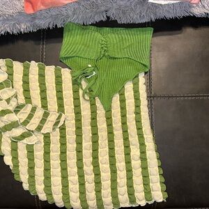 Asymmetrical Hem Tube Rib Knit Top